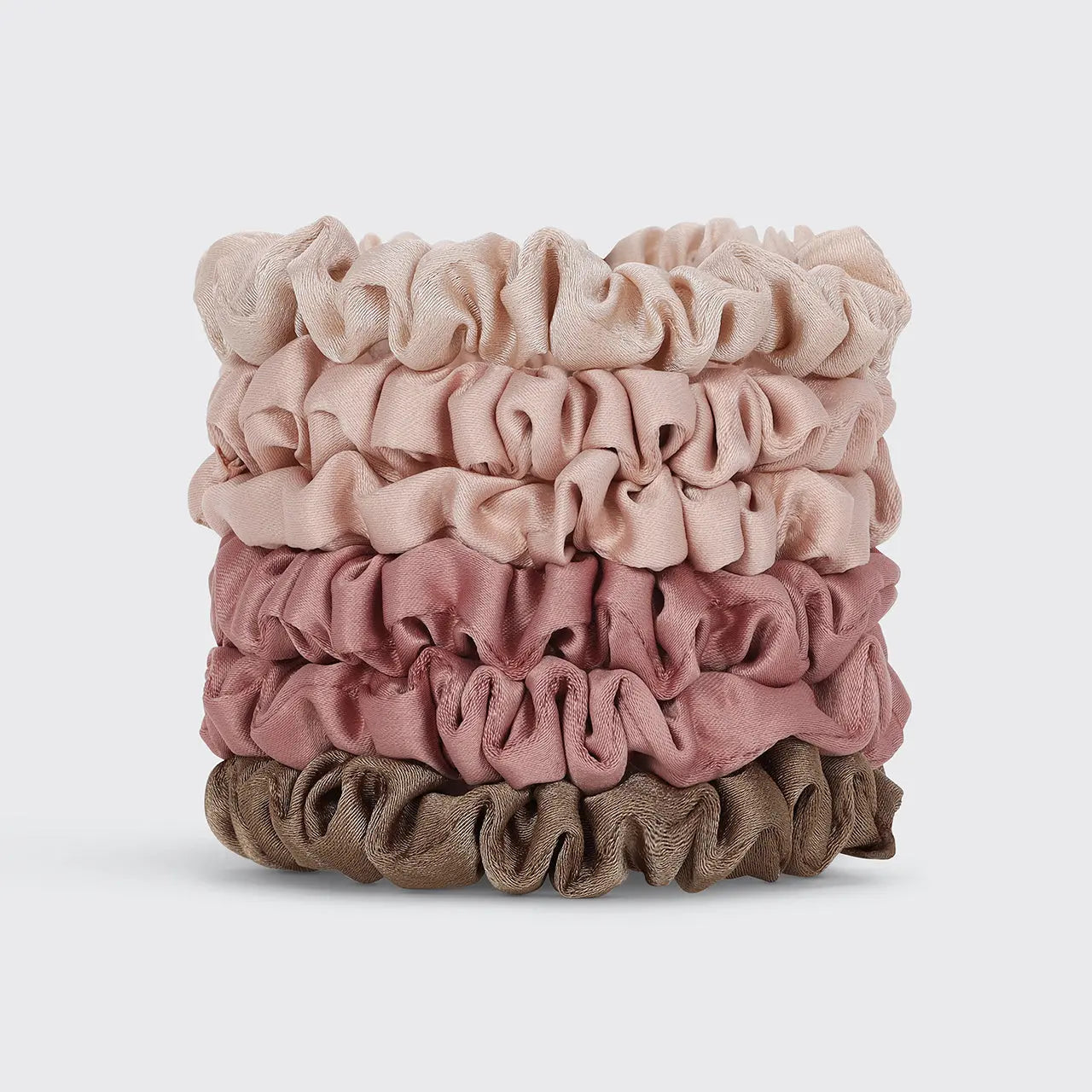 /KITSCH/ Ultra Petite Satin Scrunchies 6pc