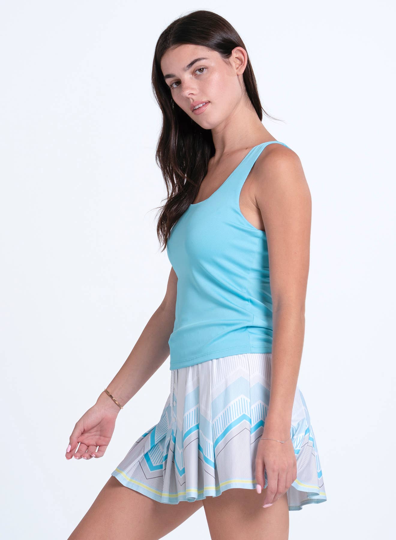 Women's Squared Up Tank - Blue
