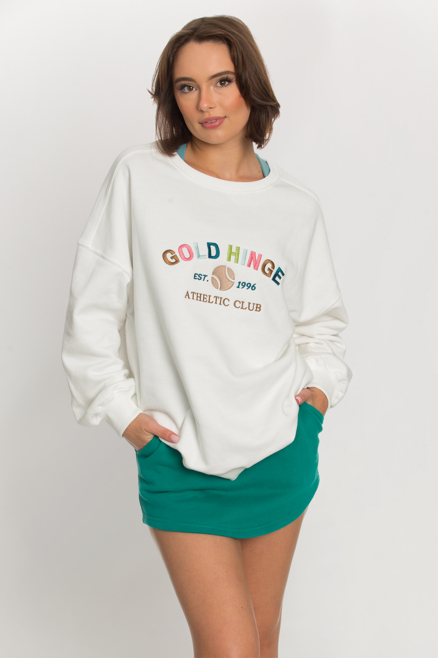 GOLD HINGE Colorful Boyfriend Sweatshirt