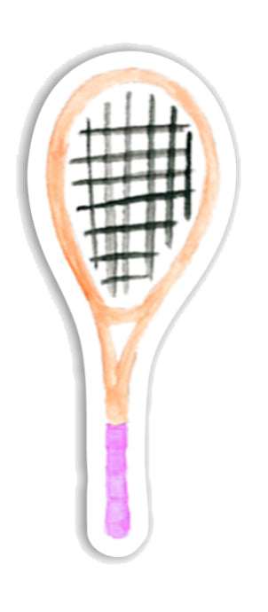 Tennis Racket Sticker