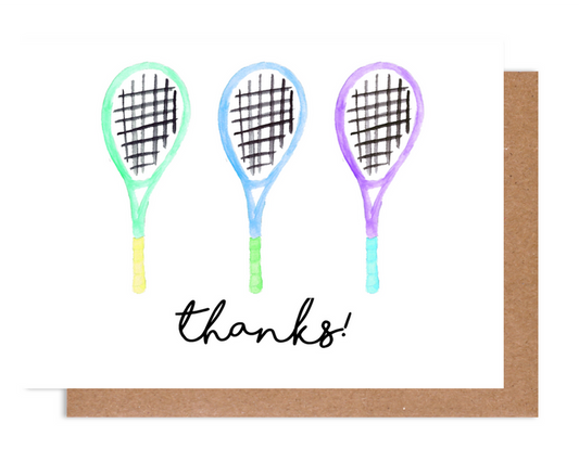 Tennis Thanks! Card