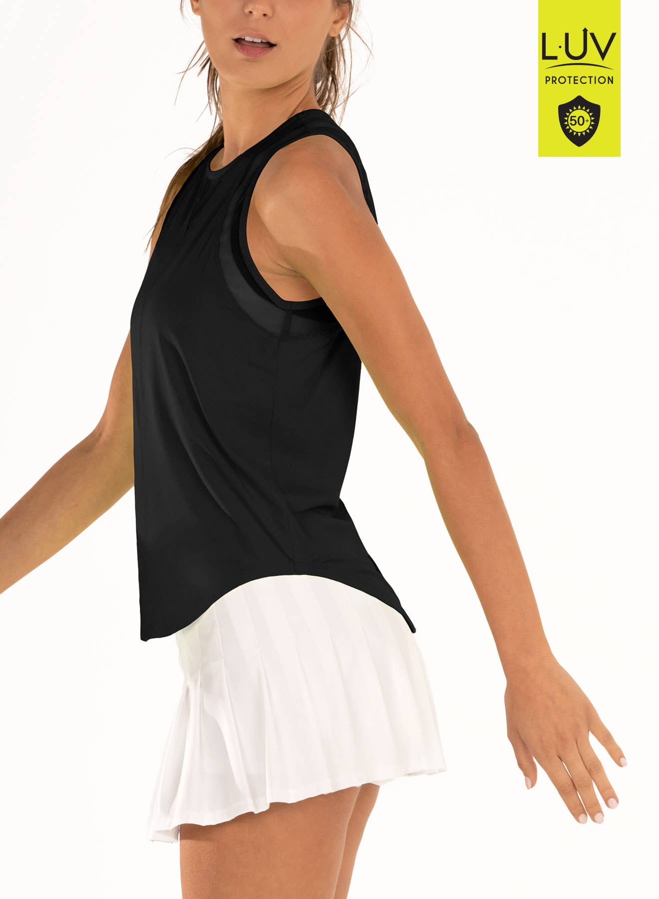 Women's UV 50+ Chill Out Tank - BLACK