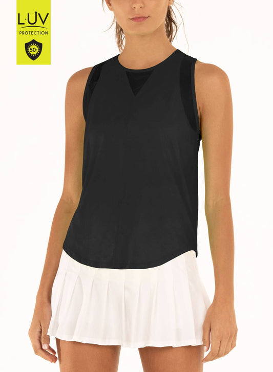 Women's UV 50+ Chill Out Tank - BLACK