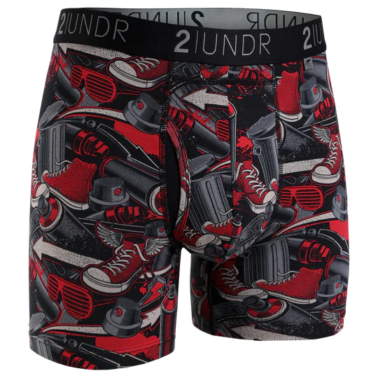 2UNDR Swing Shift-6in Boxer Brief Prints