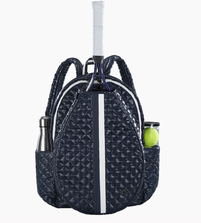 Oliver Thomas White / Black Stripe Tennis Backpack